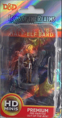 Dungeons & Dragons: Premium Pre-Painted Icons of the Realms: Half-Elf Bard (female) 93028
